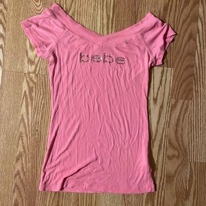 Women’s BEBE pink shirt